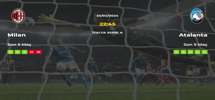 Milan Atalanta İddaa Maç Tahmini 25 Şubat 2024