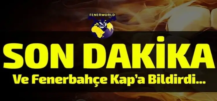 Fenerbahçe bir transferi daha KAP'a bildird