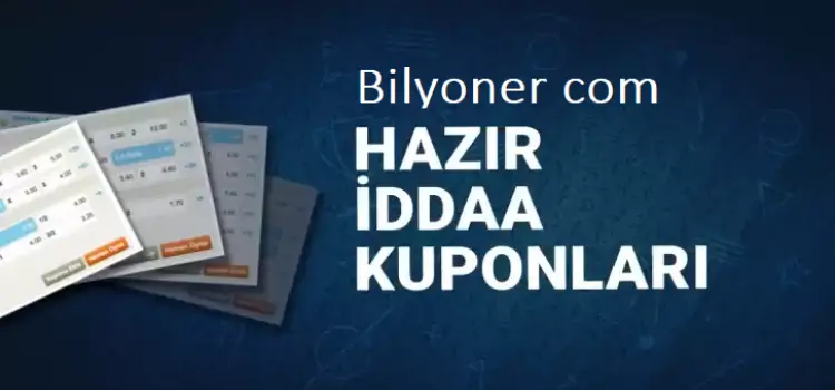 Bilyoner com iddaa hazır kuponlar