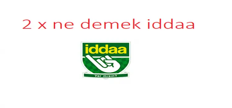 2 x ne demek iddaa