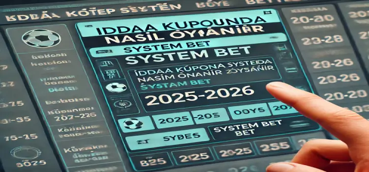 İddaa kuponunda sistem nasıl oynanır 2025-2026