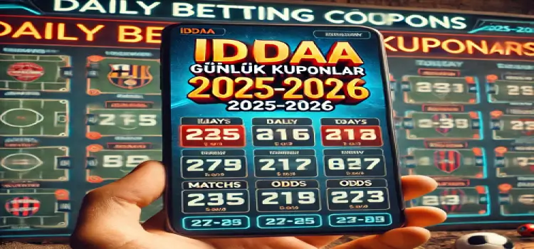 İddaa günlük kuponlar 2025-2026