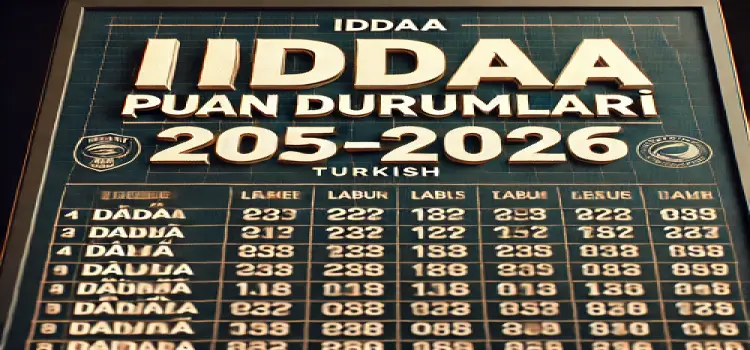 İddaa puan durumları 2025-2026