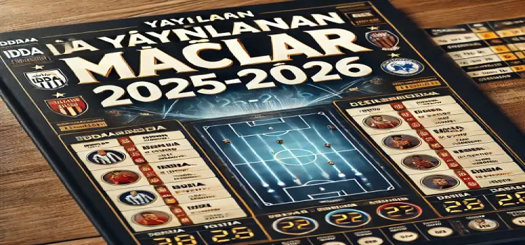 İddaa yayınlanan maçlar 2025-2026