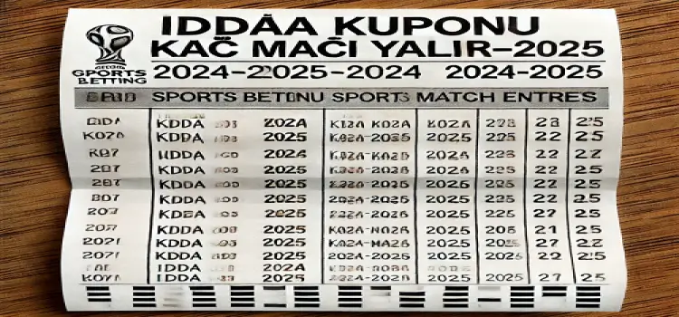 İddaa Kuponu Kâğıdı Kaç Maç Yazılır 2024-2025