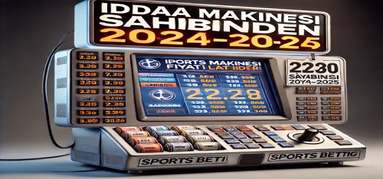 İddaa Makinesi Fiyatları Sahibinden 2024-2025