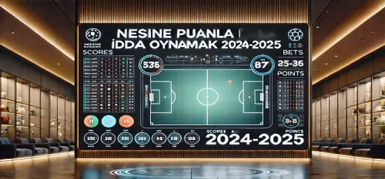 Nesine puanla iddaa oynamak 2024-2025