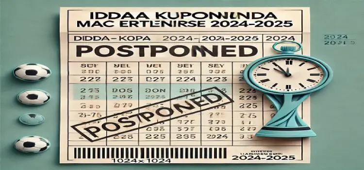 İddaa Kuponunda Maç Ertelenirse Ne Olur 2024-2025