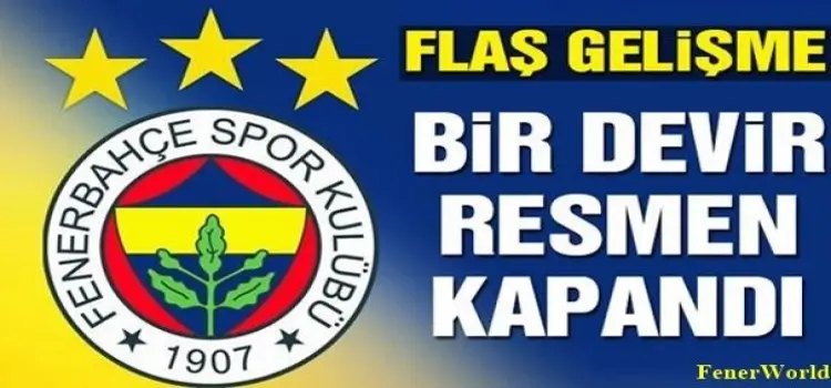 Fenerbahçe'de bir devir daha sona erdi!i