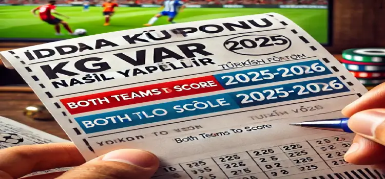 İddaa kuponu kg var nasıl yapılır 2025-2026