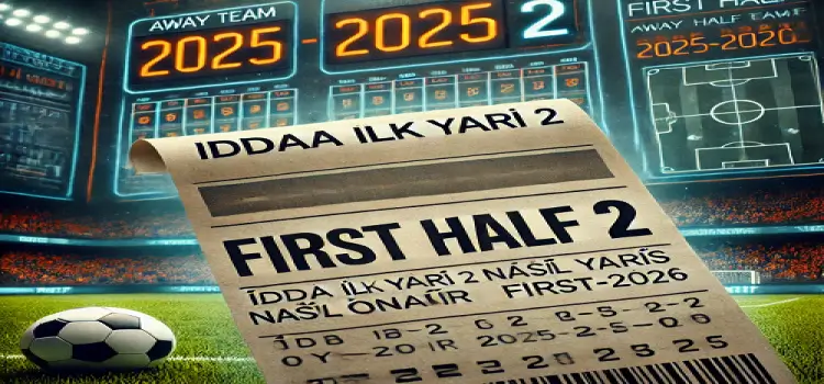 iddaa ilk yarı 2 nasıl oynanır 2025-2026