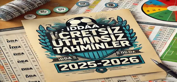 İddaa ücretsiz tahminler 2025-2026