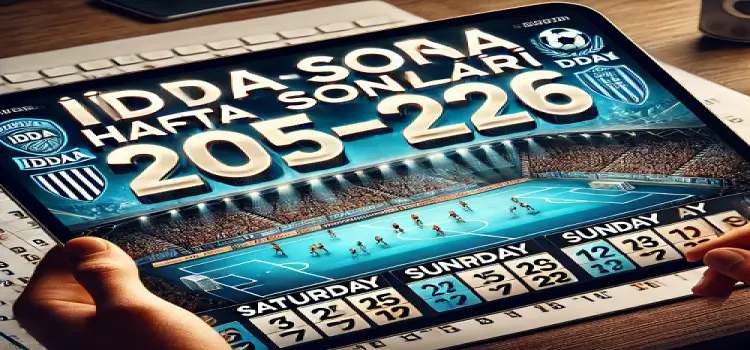 İddaa hafta sonu maçları 2025-2026