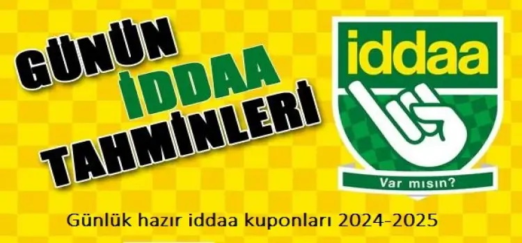 Günlük hazır iddaa kuponları 2024-2025