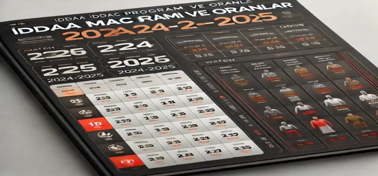 İddaa Maç Programı ve Oranlar 2024-2025