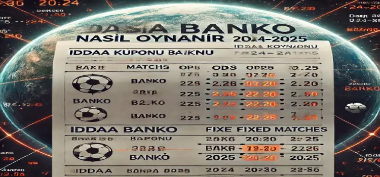 İddaa Kuponu Banko Nasıl Oynanır 2024-2025