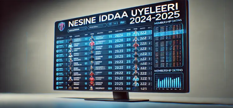 Nesine iddaa uyeleri 2024-2025