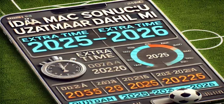 İddaa maç sonucu uzatmalar dahil mi 2025-2026